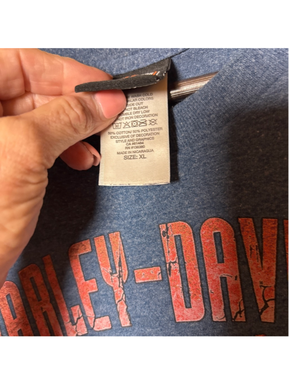Harley Davidson authentic store tee, Tripp's in Amarillo TX NWOT XL - Picture 7 of 7
